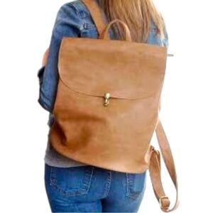 Women’s Backpack Joy Susan Tan Vegan Leather Colette  Backpack